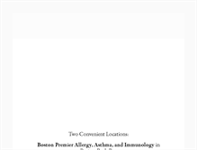 Tablet Screenshot of allergyasthmaboston.com